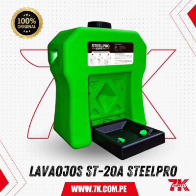 Estación Portatil Lavaojos St-20A Steelpro
