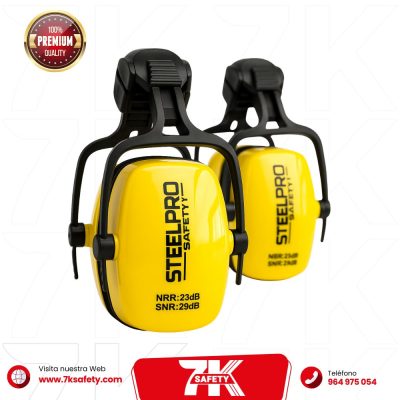 Orejera Steelpro CM-501 para casco | Protección auditiva 23 dB NRR