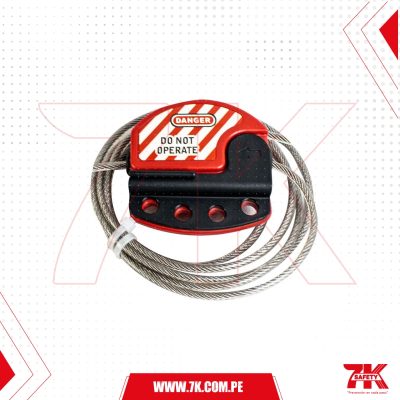 Bloqueo Múltiple Con Cable Acero Inox Recubierto De 5Mm X 2M