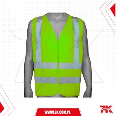 Chaleco Alta Velocidad Verde 4 Bandas