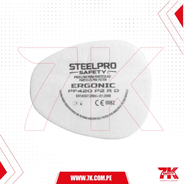 Ergonic Prefiltro PF420 P2 R D (Paq X 10)