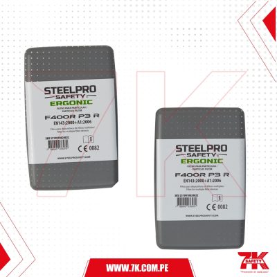 Filtro Ergonic F400R P3 R Partículas Par (Tipo Cartucho)