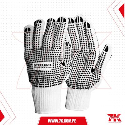 Guante de Hilo con Puntos de PVC Steelpro