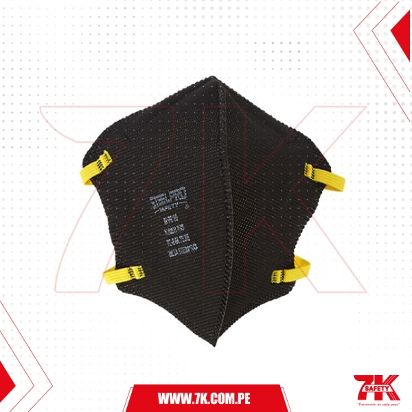 Respirador Descartable N95 M9910 Plegable (50 Un) Negro