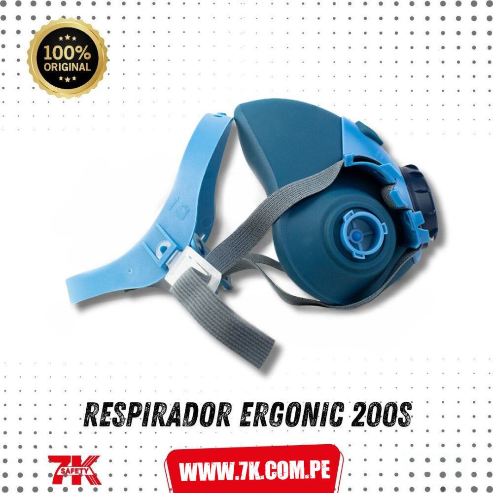 Respirador Medio Rostro Ergonic 200S - Imagen 3