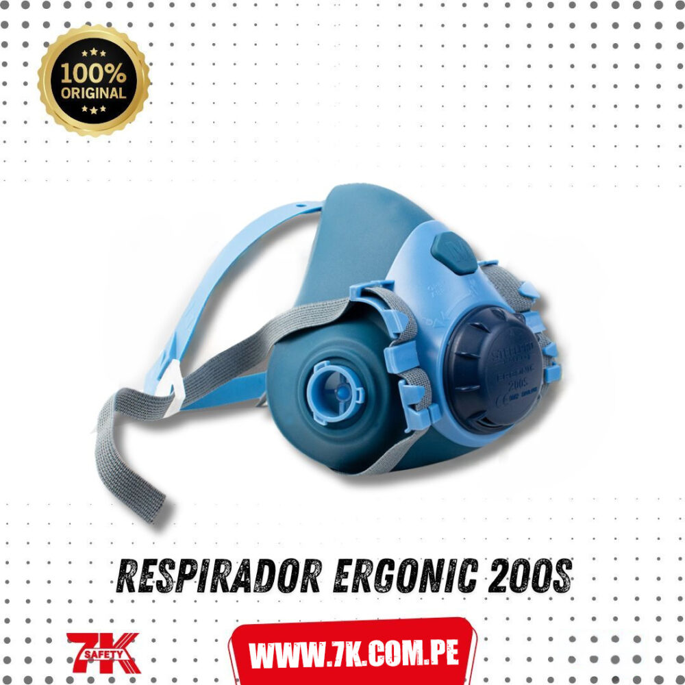 Respirador Medio Rostro Ergonic 200S - Imagen 2
