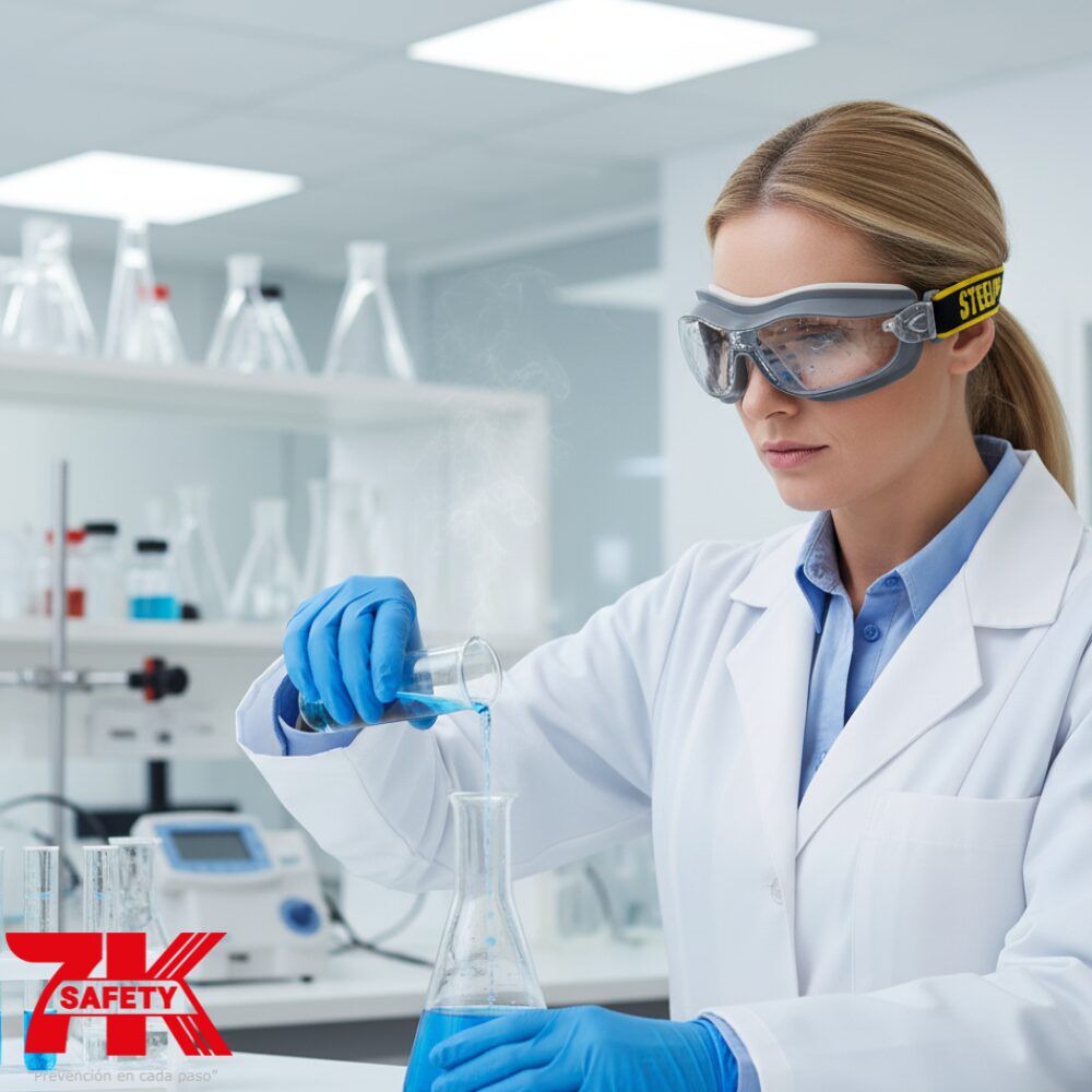 Antiparra K-2 A/F Claro Steelpro | Lente de Protección Industrial Antiempañante y Antirrayas