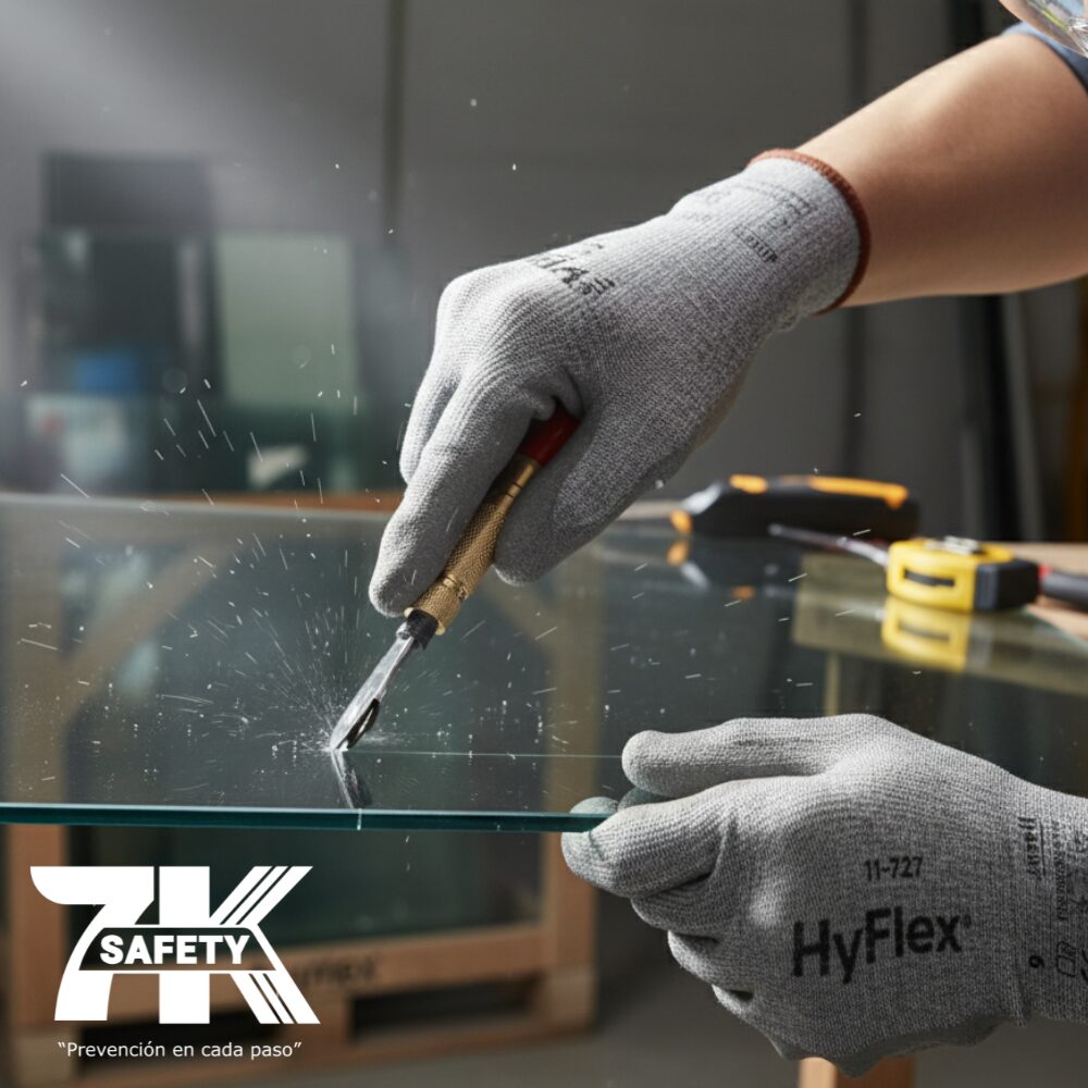 Guante HyFlex 11-727 Ansell con protección anticorte ANSI A4