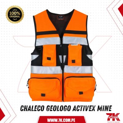 Chaleco Geologo Activex Miner Naranjo