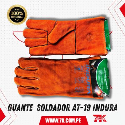 Guante de Soldador AT-19 Indura de cuero descarne
