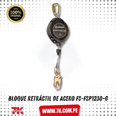 Bloque Retráctil de Acero FS-FSP1230-G Safewaze