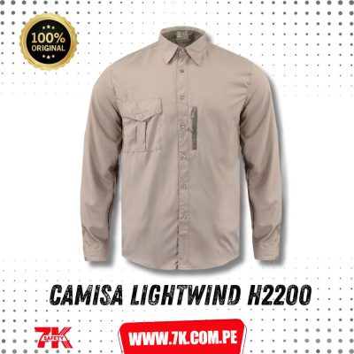 Camisa Lightwind H2200 Poliéster Beige