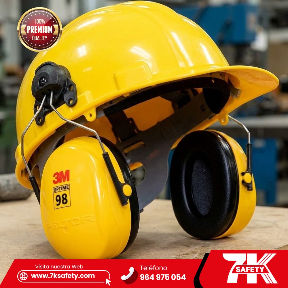 Orejera 3M Peltor H9P3E para protección auditiva montable en casco.