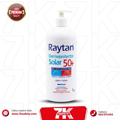 Protector solar Raytan FPS 50+ para uso industrial y trabajos al aire libre