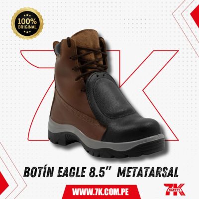 Botín Eagle 8.5 pulgadas con Protección Metatarsal | Calzado de Seguridad Industrial