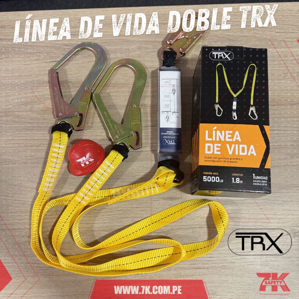 LÍNEA DE VIDA DOBLE TRX CON SHOCK ABSORBER