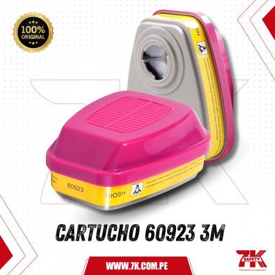 CARTUCHO VAPORES ORGANICOS Y GASES 60923 3M