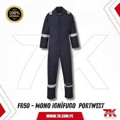 MAMELUCO BIZFLAME FR50 – PORTWEST | PROTECCIÓN IGNÍFUGA Y ANTIESTÁTICA
