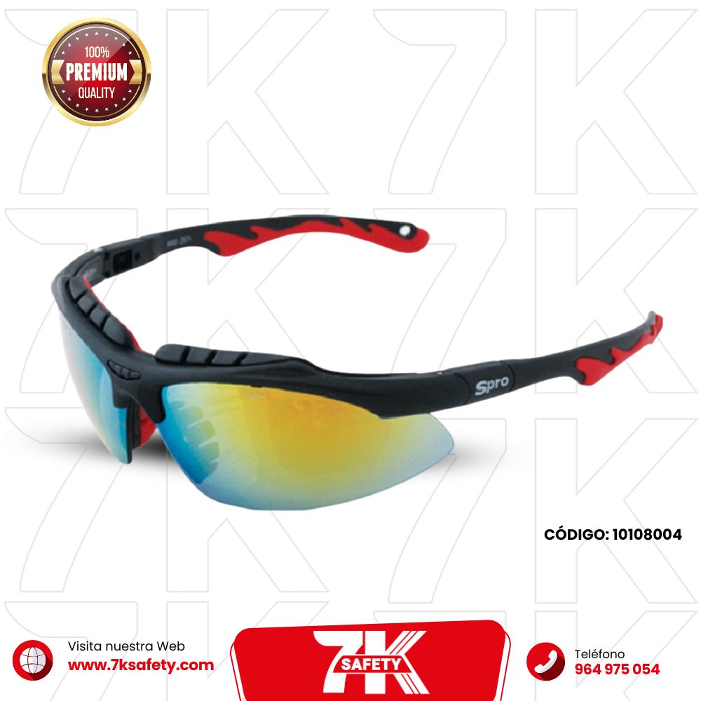 Lente Revo Negro Bronze Reflex SPRO | Lentes de Seguridad con Protección UV