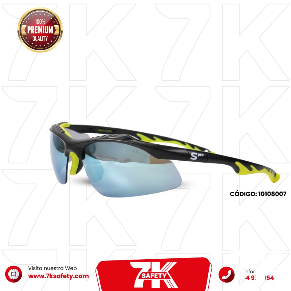 Lente Revo Negro Bronze Reflex SPRO | Lentes de Seguridad con Protección UV