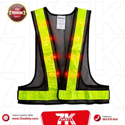 Chaleco de Seguridad con Luces LED para trabajos nocturnos