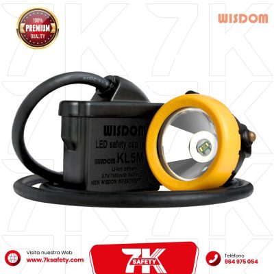 Lámpara Minera Wisdom KL5M con batería de litio