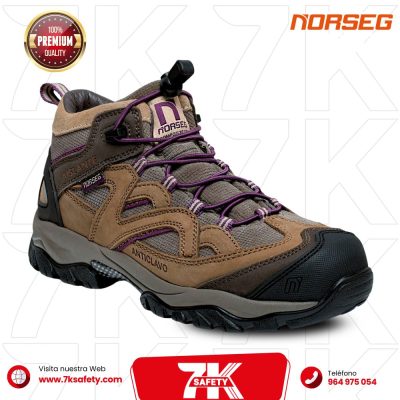 Botín Norseg Safety Katrina CT Beige para Mujer